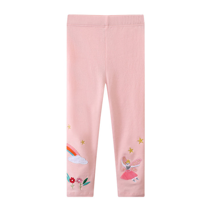 Mädchen Leggings mit verspieltem Feen- und Regenbogen-Design Echo Archiv