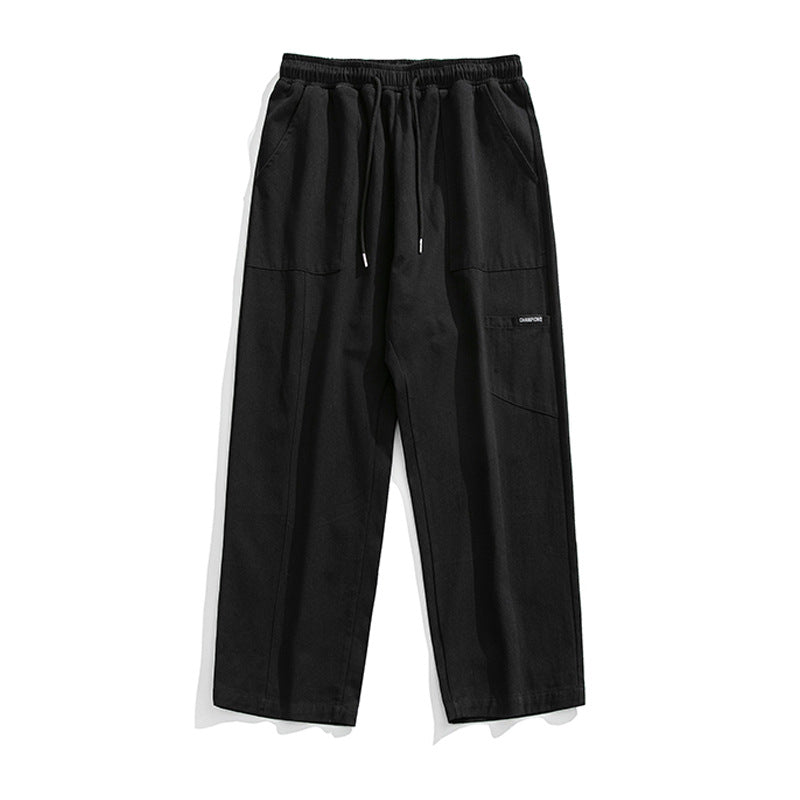 Unisex Weite Utility-Cargo-Hose mit elastischem Bund und Mehrfachtaschen Echo Archiv
