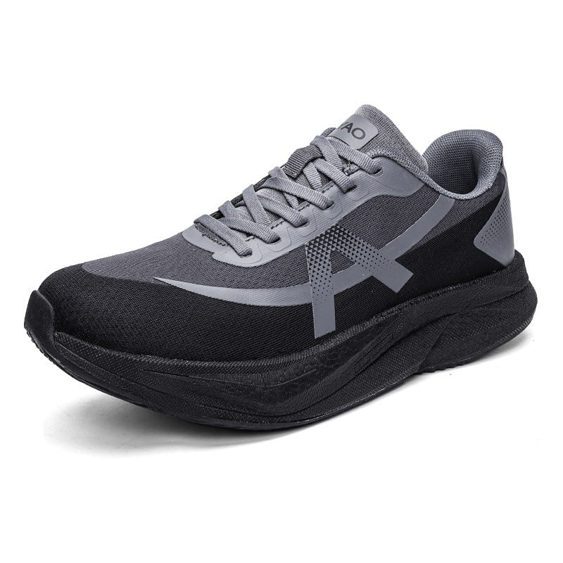 Herren Dämpfender Running-Sneaker mit hoher Sprengung und atmungsaktivem Strickoberteil – Tavélo