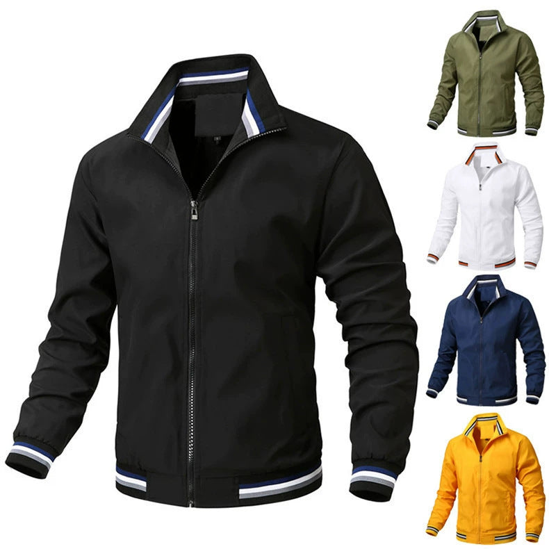Herren modische Bomberjacke mit elastischen Bündchen Echoarchiv