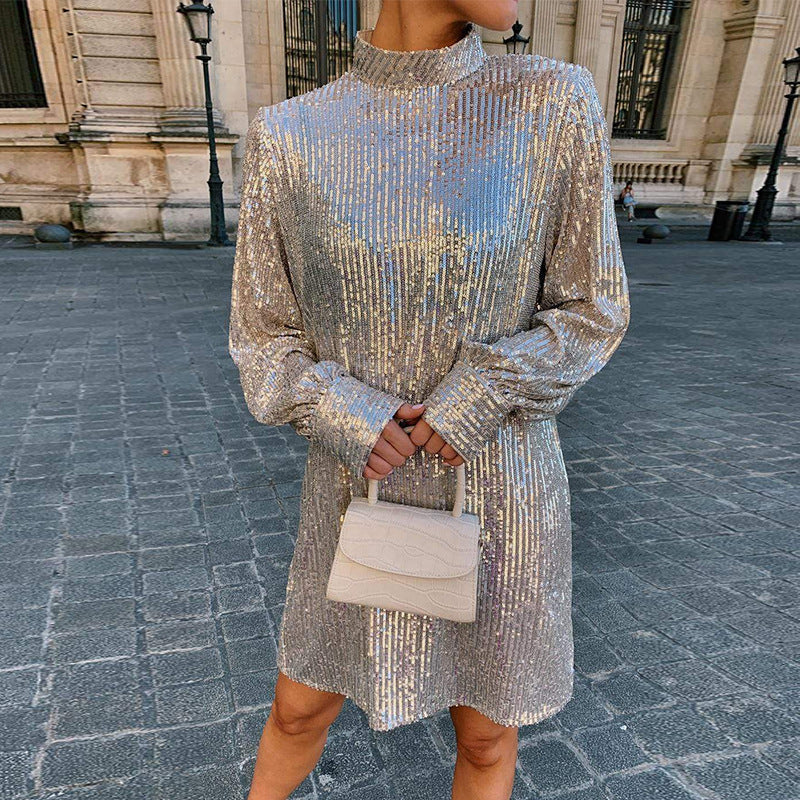 Damen Glitzerndes Cocktailkleid Echoarchiv