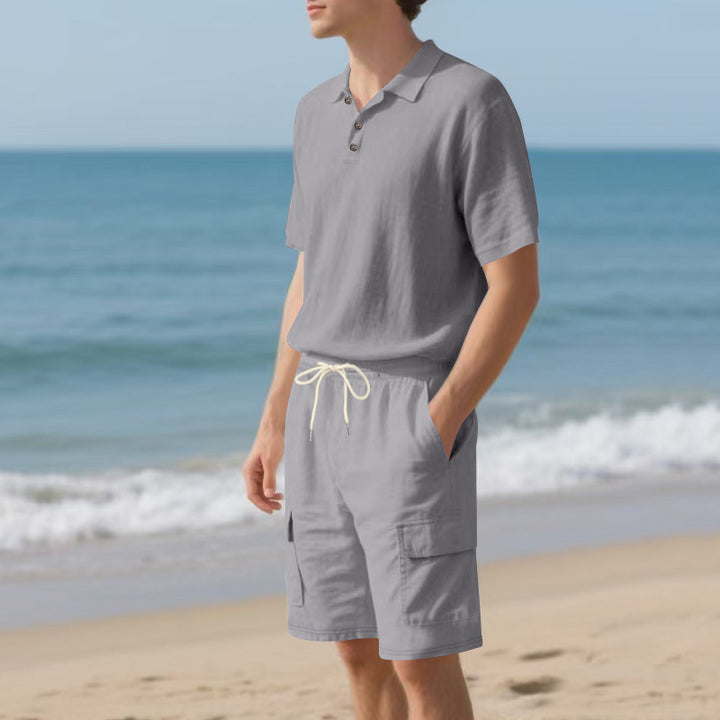 Herren Poloshirt und Badeshorts mit praktischen Taschen Echoarchiv