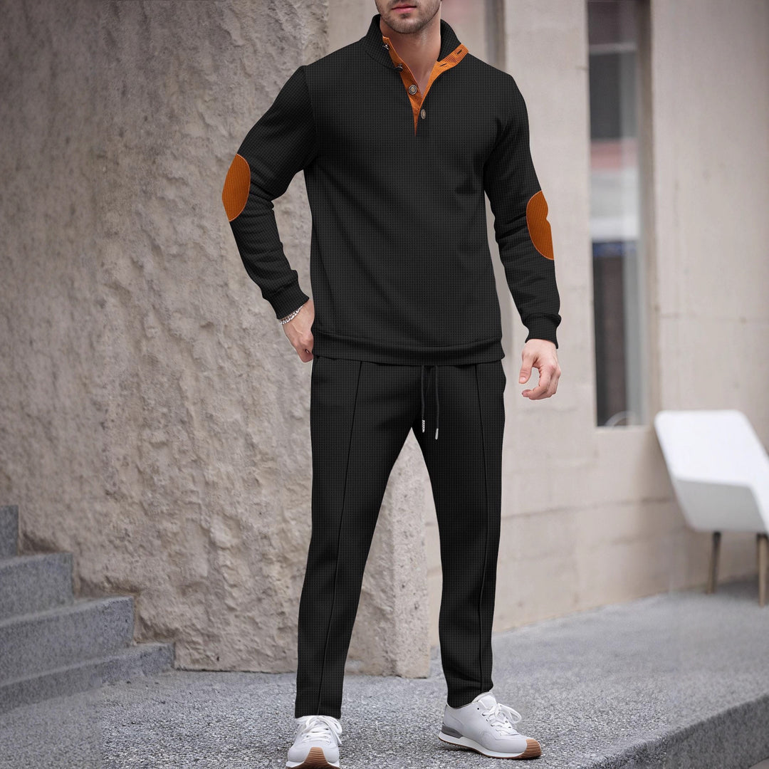 Herren Sportanzug mit modernem Schnitt und eleganten Kontrastdetails Echoarchiv