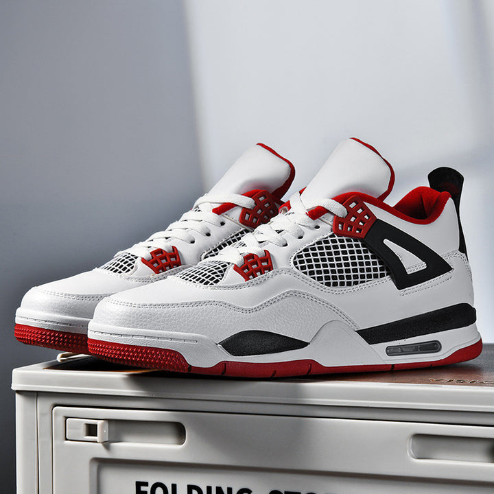 Herren retro-urbaner High-Top Sneaker mit Netzpaneel, verstärkter Fersenkappe und dämpfender Air-Unit – Norré