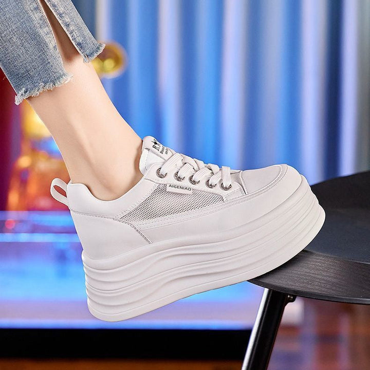 Damen Sportliche Plateausneaker mit atmungsaktiver Obermaterialkombination Echo Archiv
