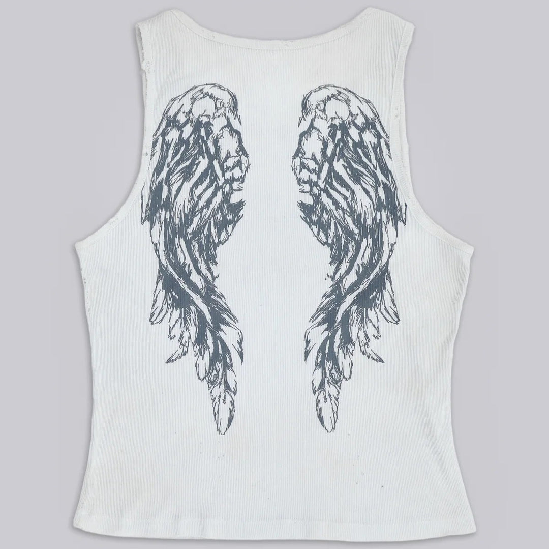Damen lässiges Tanktop mit stylischem Grafikdruck Echo Archiv