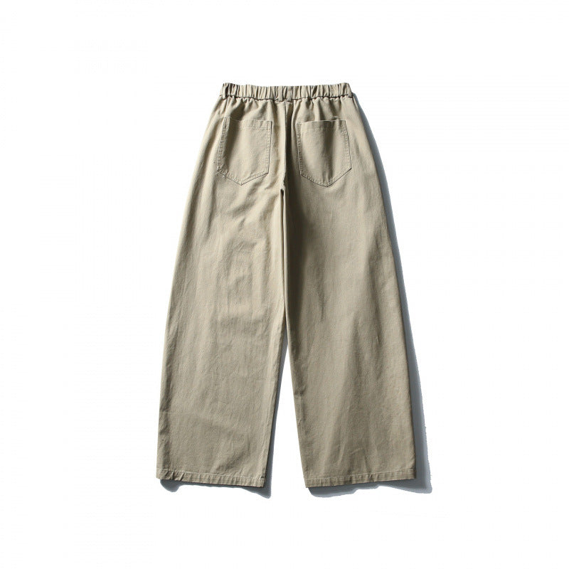 Damen Weite High-Waist Culotte-Hose mit elastischem Bund und Eingrifftaschen Echo Archiv