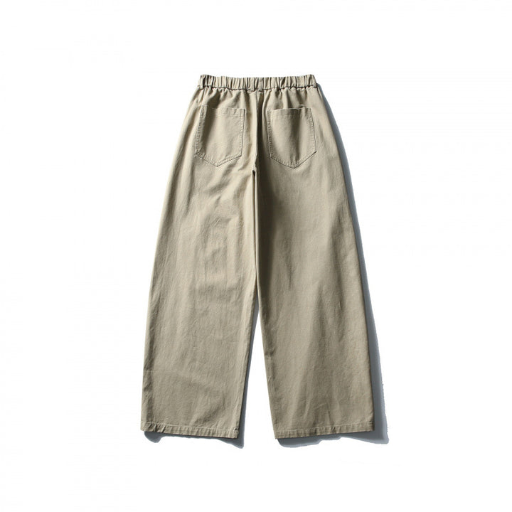 Damen Weite High-Waist Culotte-Hose mit elastischem Bund und Eingrifftaschen Echo Archiv