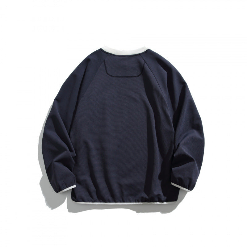 Unisex Oversize-Sweatshirt mit kontrastierter Brusttasche und Raglanärmeln Echo Archiv