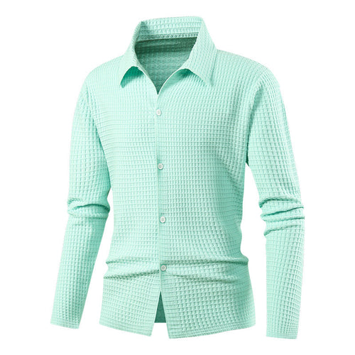 Herren Elegantes Langarmhemd mit Struktur Echo Archiv