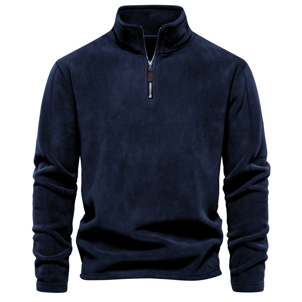 Herren Mikrofleece Pullover mit halbem Reißverschluss Echoarchiv