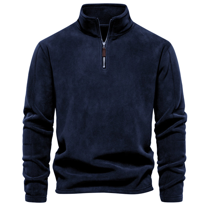 Herren Mikrofleece Pullover mit halbem Reißverschluss Echoarchiv