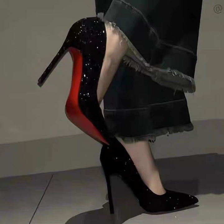 Damen Plateau-Pumps mit spitz zulaufender Kappe und hohem Stiletto-Absatz Echo Archiv