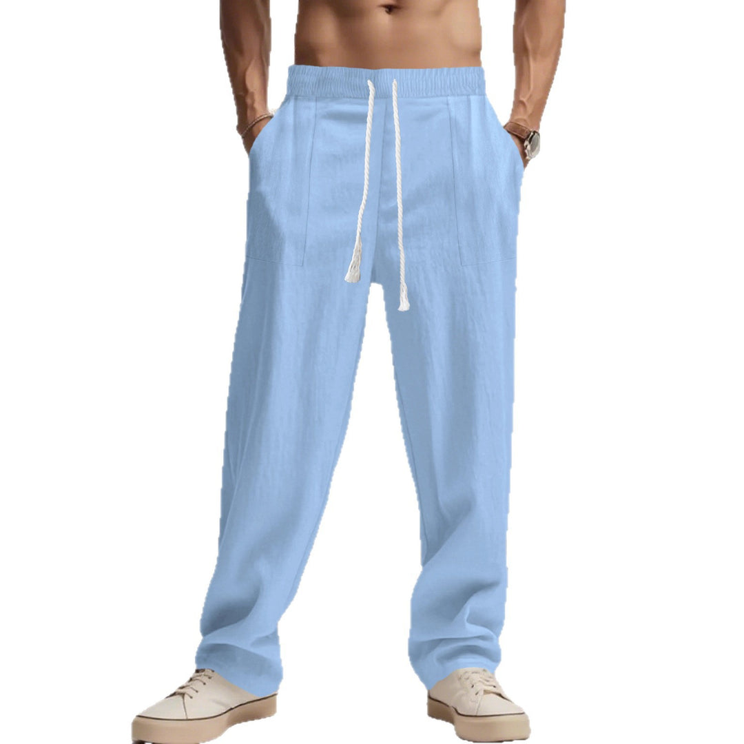 Herren lässige Stoffhose mit elastischem Bund und praktischen Seitentaschen Echoarchiv