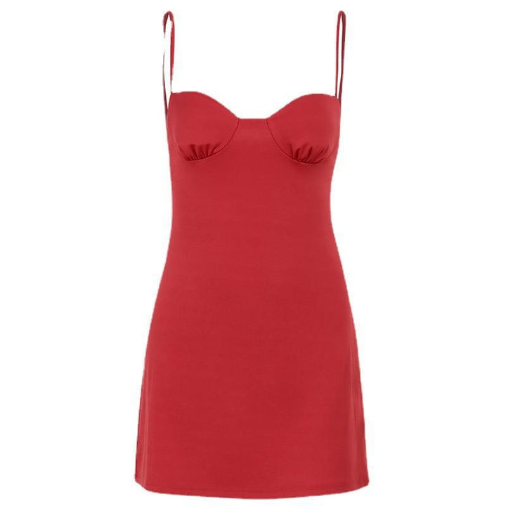 Damen Figurbetontes Minikleid mit trägerlosem Design und elegantem Schnitt Echo Archiv
