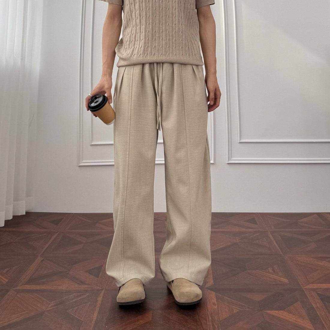 Herren Bequeme Loose-Fit Hosen Echoarchiv