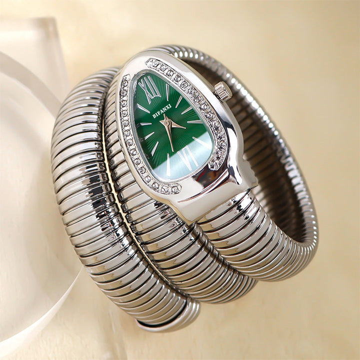 Echoarchiv | Schlangenuhr mit Quarzbewegung und Persönlichem Armband