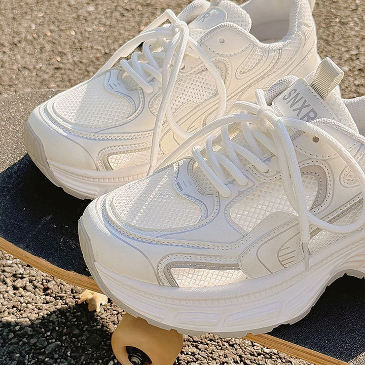 Damen Chunky Sneakers mit atmungsaktiver Mesh-Oberfläche und gepolsterter Sohle Echo Archiv