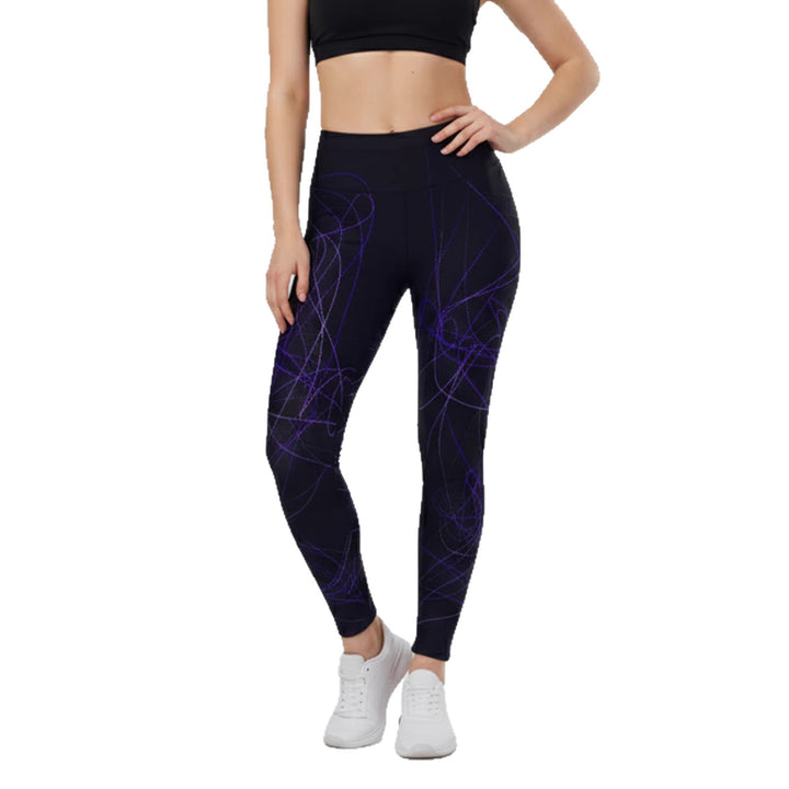 Damen Sportlegging mit stilvollem grafischen Design Echo Archiv