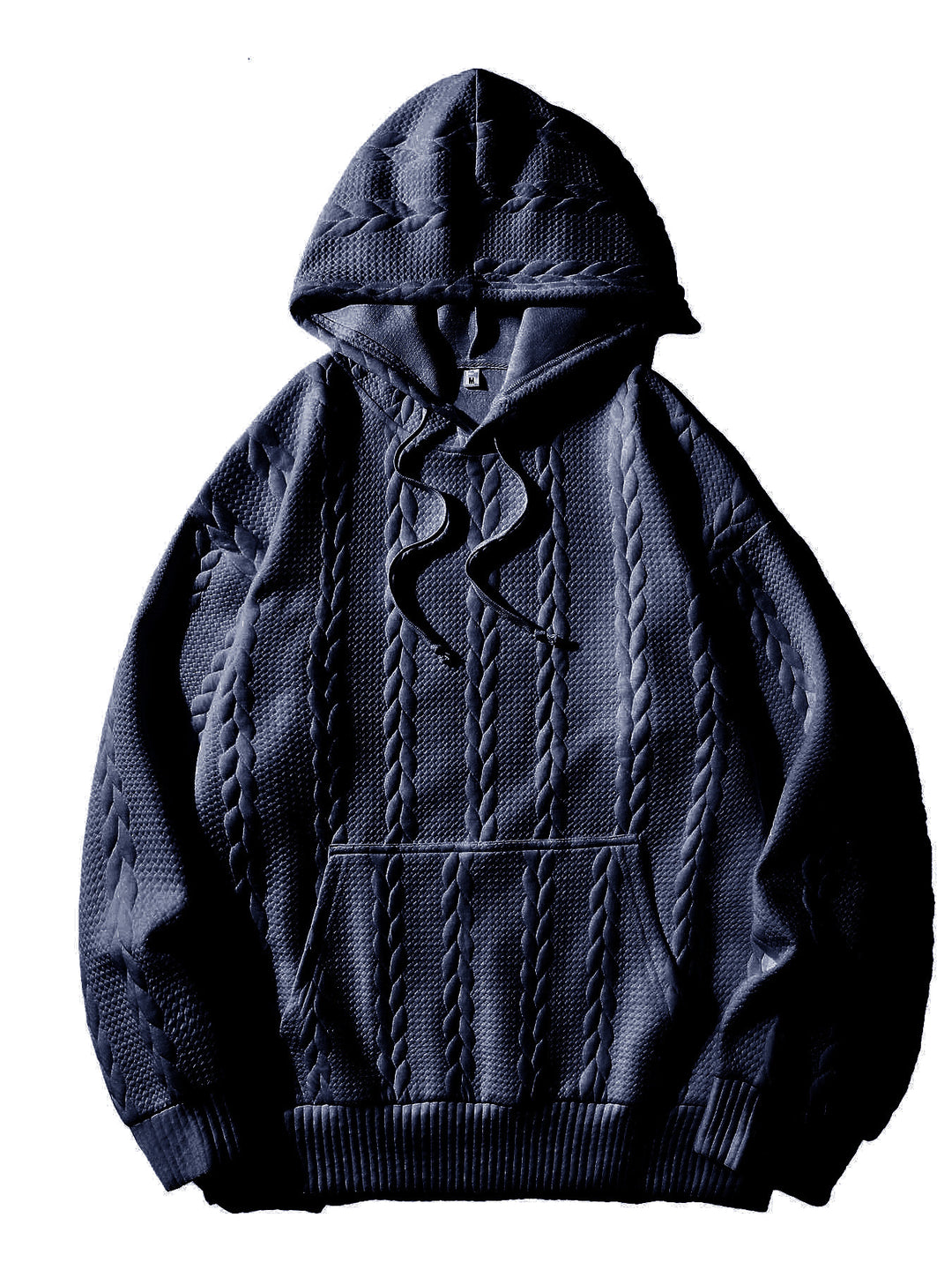 Herren Kapuzenpullover mit strukturiertem Muster Echoarchiv