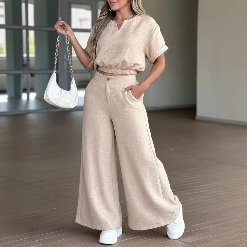 Damen lässiges Zweiteiler-Set aus leichtem und atmungsaktivem Stoff Echo Archiv