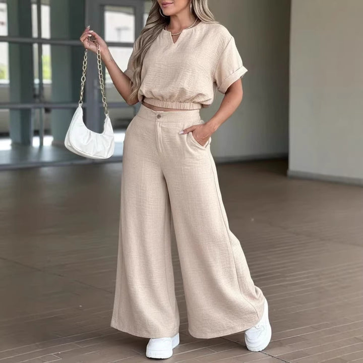 Damen lässiges Zweiteiler-Set aus leichtem und atmungsaktivem Stoff Echo Archiv