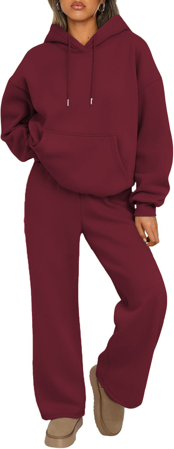 Unisex minimalistischer Kapuzenpullover aus French-Terry mit flachem Kordelzug und verstärkter Nackenpasse Echo Archiv