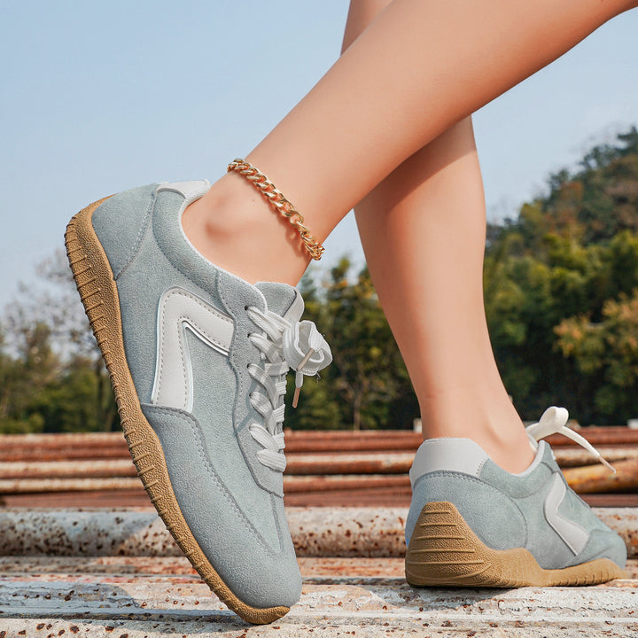 Damen Veloursleder-Optik Casual-Sneaker mit ergonomischer Komfortsohle Echo Archiv