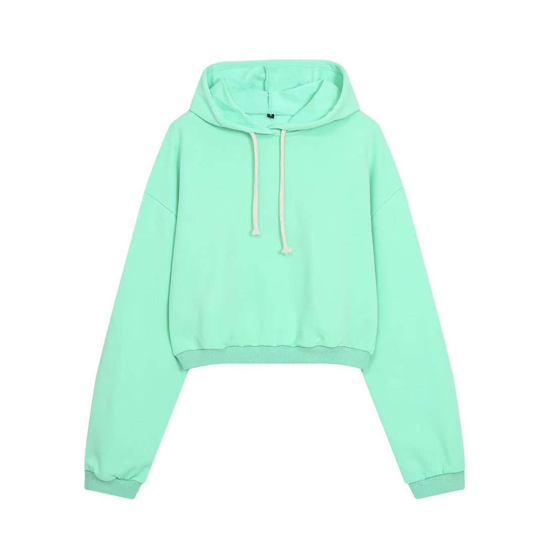 Damen Cropped-Hoodie und Palazzo-Loungehose Set Echo Archiv