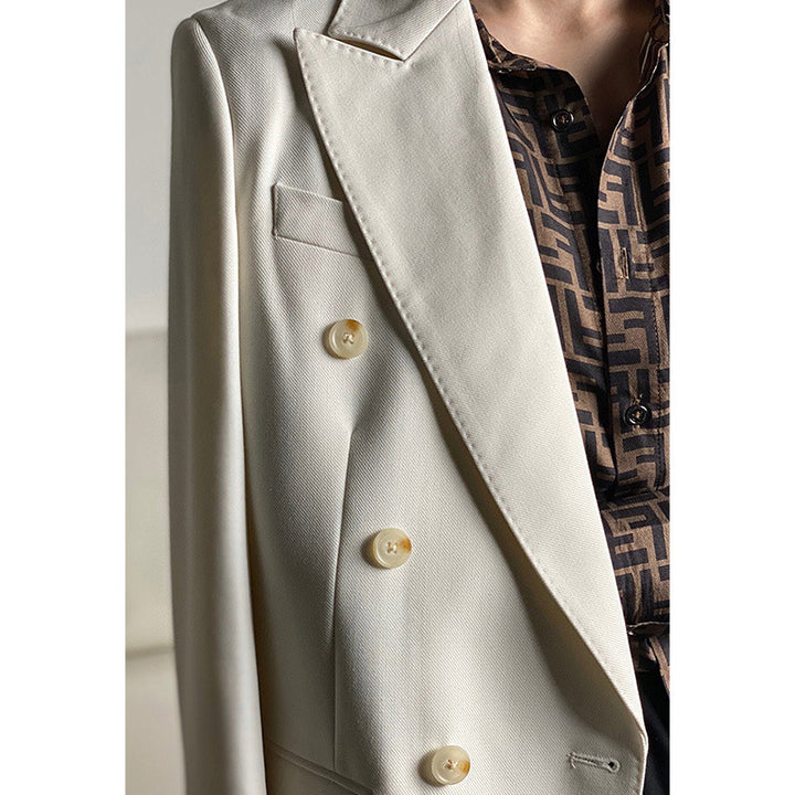 Damen Doppelreiher Wollblazer Echoarchiv