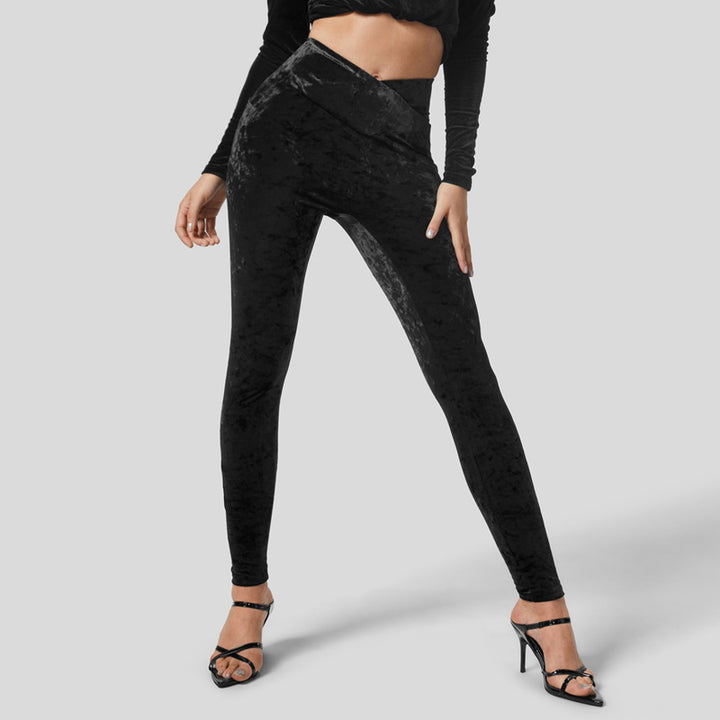 Damen Hochwertige Leggings mit luxuriösem Samtfinish Echo Archiv