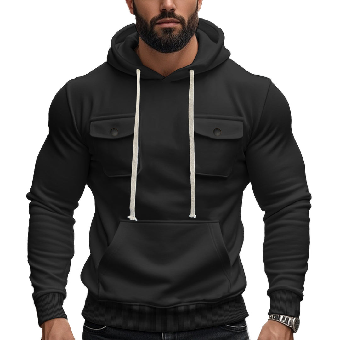 Herren Kapuzenpullover mit praktischen Pattentaschen und modernem Design Echoarchiv