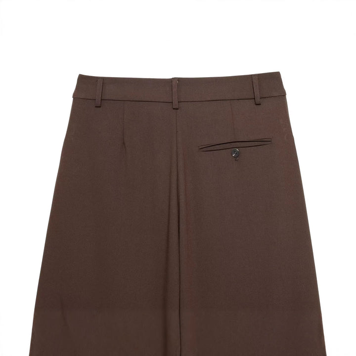 Damen Highwaist-Cropped-Hose mit weitem Bein und geradem Saum Echoarchiv