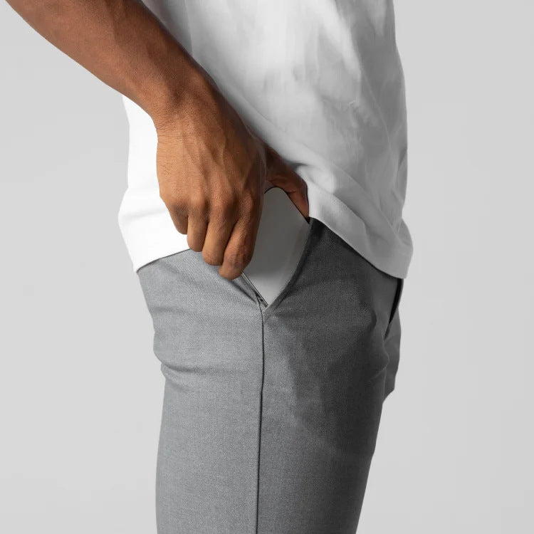 Herren Chinohose Slim Fit mit elastischem Bund – Alveron