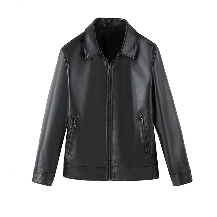 Herren Trendige und strapazierfähige Kunstlederjacke Echo Archiv