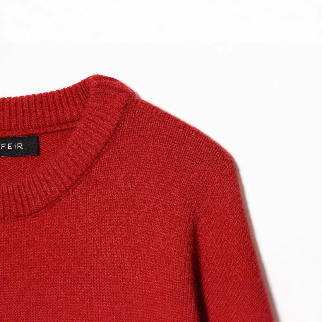 Damen Strickpullover mit Pferde-Motiv und Fransenapplikation, Oversize-Rundhals Echoarchiv