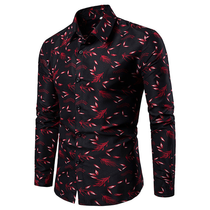 Herren Elegantes und stilvolles Hemd mit floralem Muster Echoarchiv