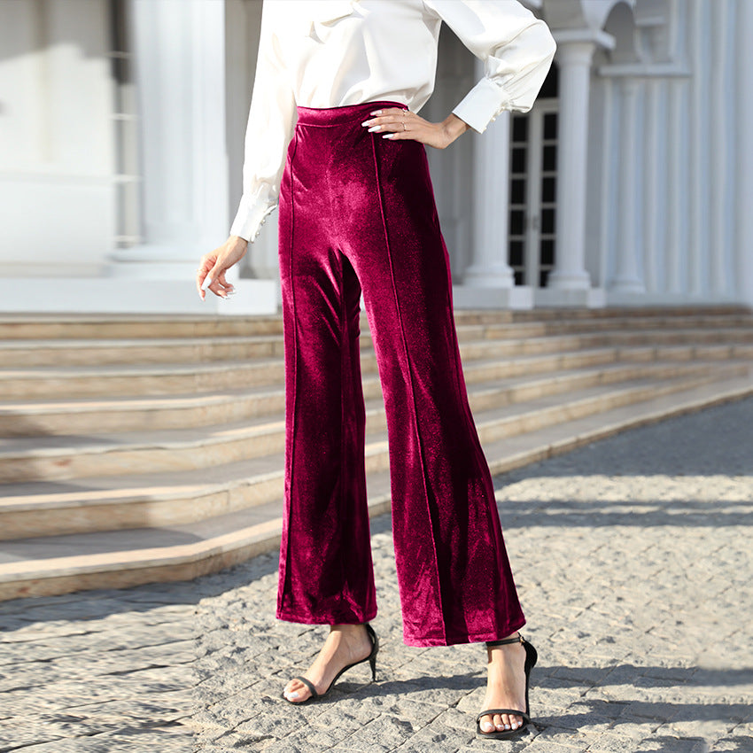 Damen Elegante und bequeme Velours-Hose Echo Archiv