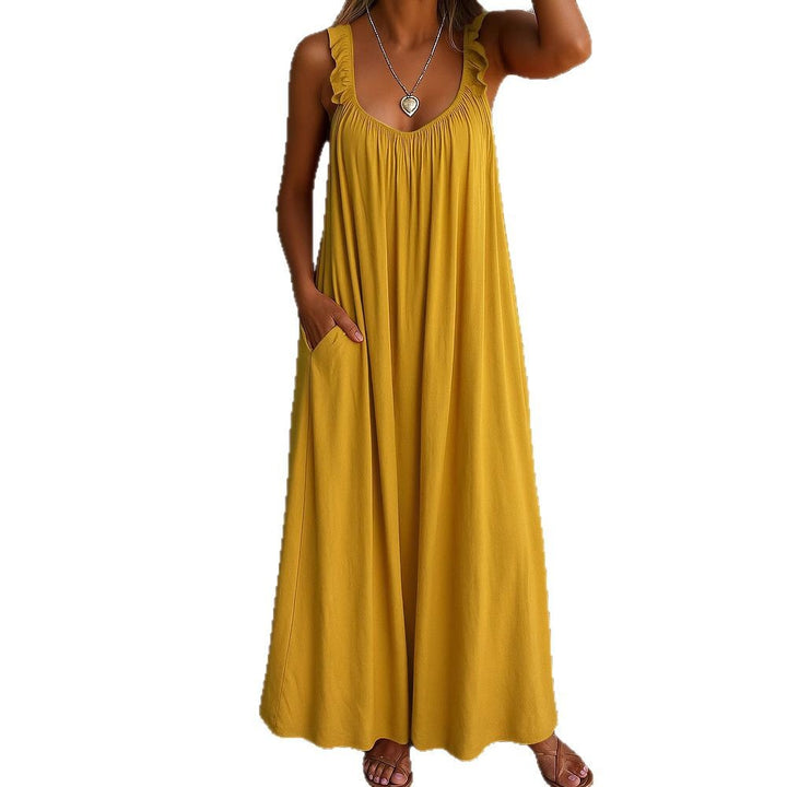 Damen Maxi-Kleid mit trägerloser Passform und luftiger Silhouette Echo Archiv