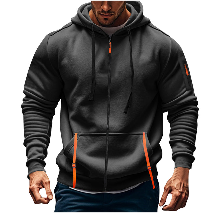Herren sportlicher Kapuzenpulli mit praktischen Taschen Echoarchiv