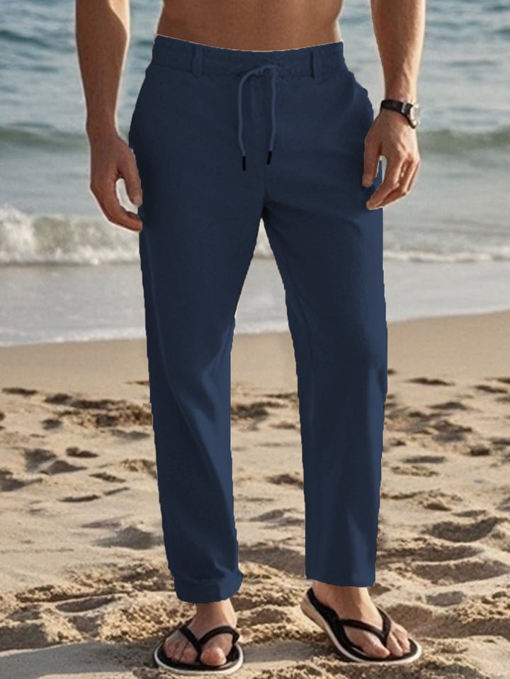 Herren lässige Strandhose mit elastischem Bund und praktischen Seitentaschen Echoarchiv