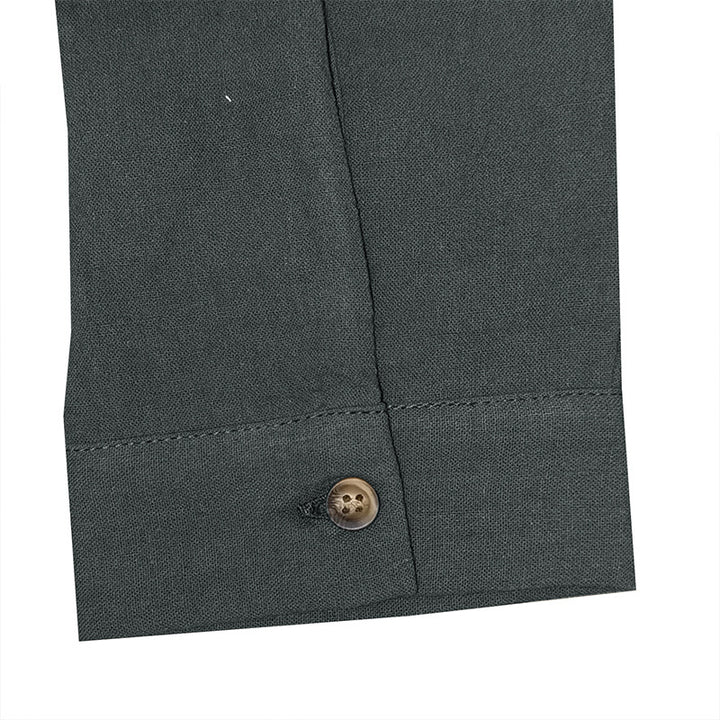 Herren Langarm-Henley-Shirt mit strapazierfähiger Baumwollmischung und modischer Knopfleiste Echoarchiv