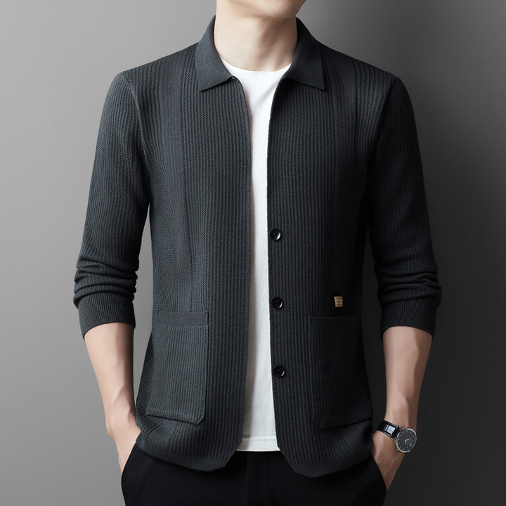 Herren lässige Strickjacke Echoarchiv