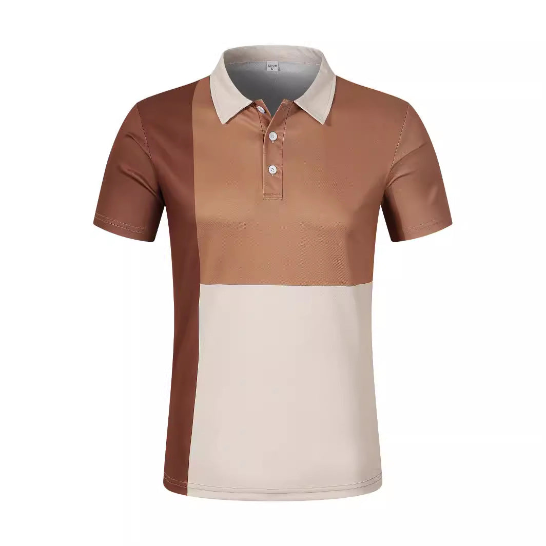 Herren Polohemd mit Farbblockdesign und modernem Kragen Echoarchiv