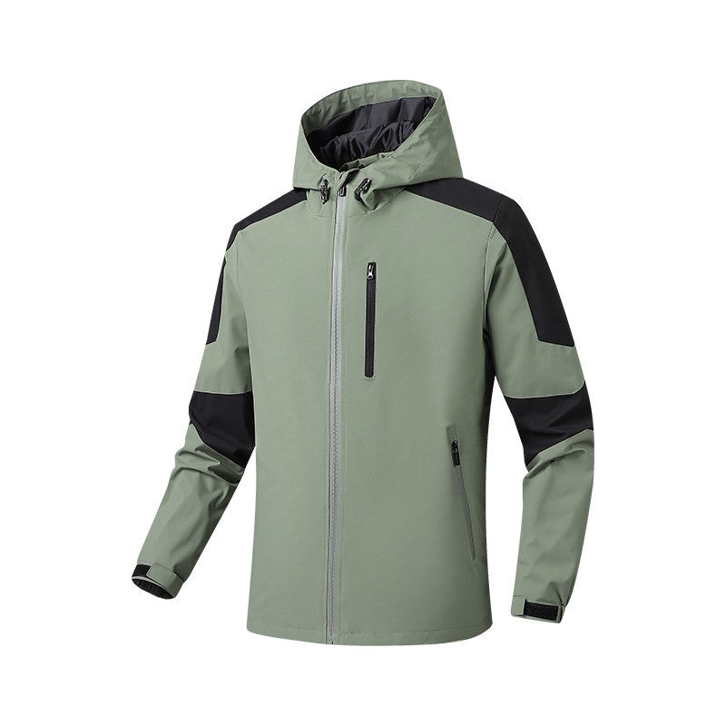 Herren Atmungsaktive Softshell-Trekkingjacke mit Kapuze und wasserdichter Membran – Taviero