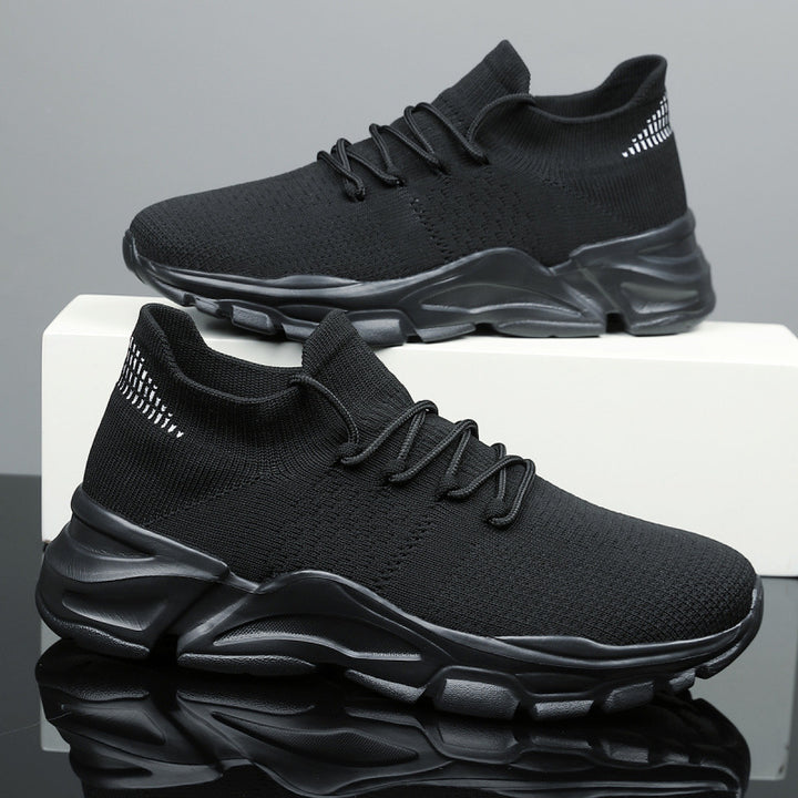 Unisex Strick-Sockensneaker mit atmungsaktiver Maschenoberfläche und markanter Plateau-Laufsohle – Norré