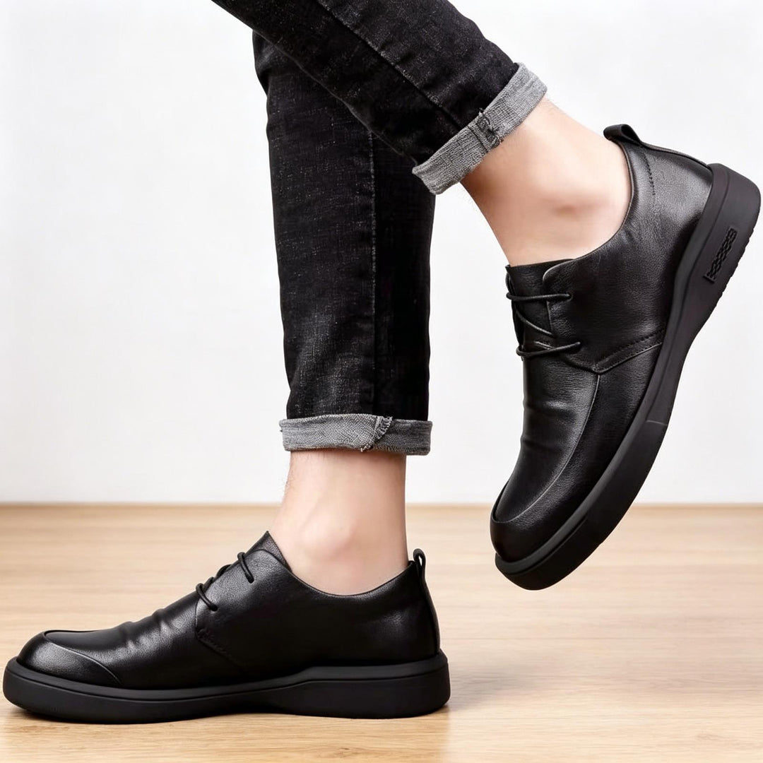Herren Elegante Leder Sneakers Echoarchiv