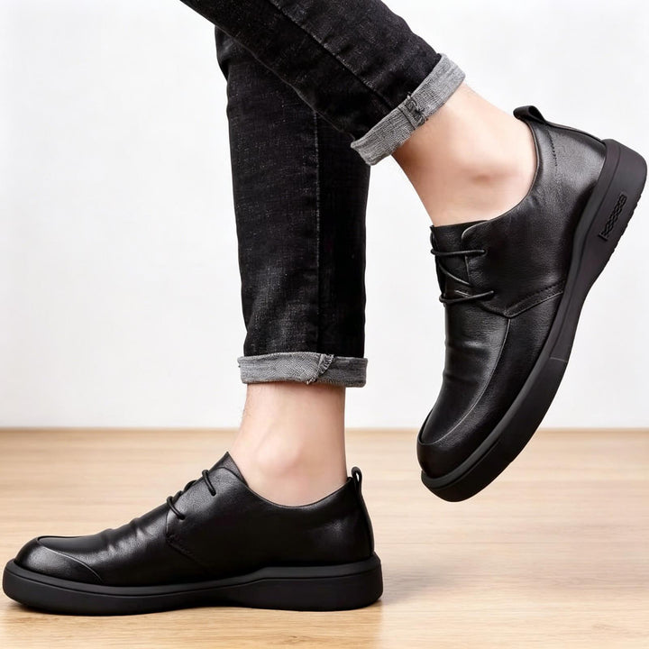 Herren Elegante Leder Sneakers Echoarchiv