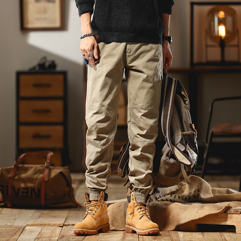 Herren Cargo-Joggerhose mit Knieeinsatz, Multifachtaschen und elastischem Saum Echo Archiv