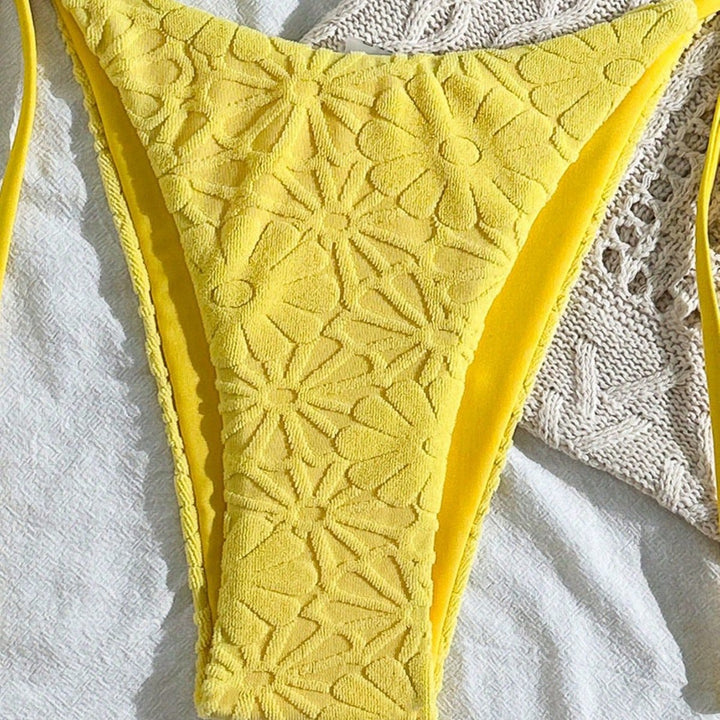 Damen Triangel-Bikini mit floraler Stickerei Echo Archiv
